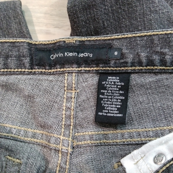 Calvin Klein Black Flare Leg Jeans Size 6 - Picture 13 of 13